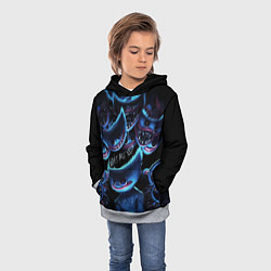 Толстовка-худи детская Хагги Вагги - Поппи Плэйтайм, цвет: 3D-меланж — фото 2