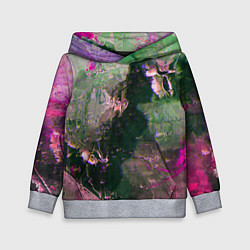 Детская толстовка Абстрактные краски и силуэты