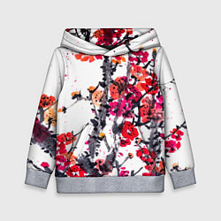 Детская толстовка Живописная ветка сакуры