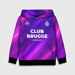 Толстовка-худи детская Club Brugge legendary sport grunge, цвет: 3D-черный