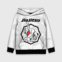 Толстовка-худи детская Jiujitsu throw, цвет: 3D-черный