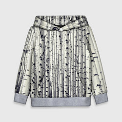 Детская толстовка Русские берёзки - роща