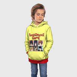Толстовка-худи детская Tomodachi Game: аниме, цвет: 3D-красный — фото 2