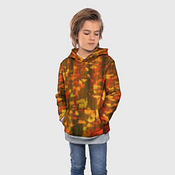 Толстовка-худи детская Осеннее золото, цвет: 3D-меланж — фото 2