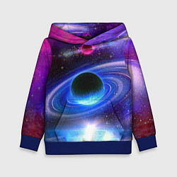 Толстовка-худи детская Центр галактики, цвет: 3D-синий