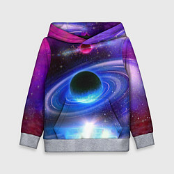 Толстовка-худи детская Центр галактики, цвет: 3D-меланж