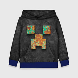Толстовка-худи детская Minecraft rust, цвет: 3D-синий
