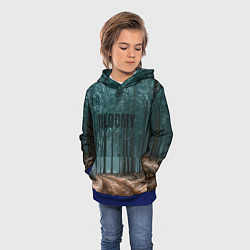 Толстовка-худи детская Мрачный Лес GLOOMY, цвет: 3D-синий — фото 2