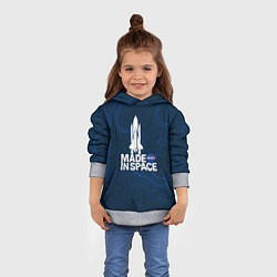 Толстовка-худи детская Nasa звёзды, цвет: 3D-меланж — фото 2