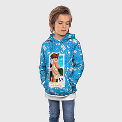 Толстовка-худи детская Доктор Ливси с черепом и ромом, цвет: 3D-белый — фото 2