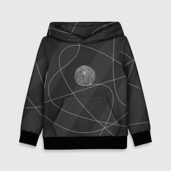 Толстовка-худи детская Клубок ниток, цвет: 3D-черный