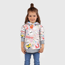 Толстовка-худи детская Skzoo Jinniret pattern cartoon avatar, цвет: 3D-меланж — фото 2