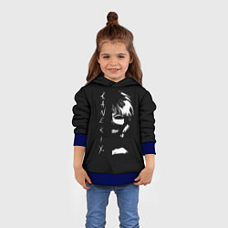 Толстовка-худи детская Tokyo Ghoul Kaneki Ken - anime, цвет: 3D-синий — фото 2