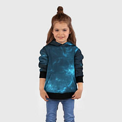 Толстовка-худи детская Blue stars, цвет: 3D-черный — фото 2