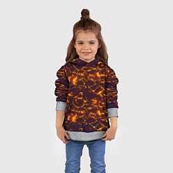 Толстовка-худи детская Раскалённый камуфляж, цвет: 3D-меланж — фото 2