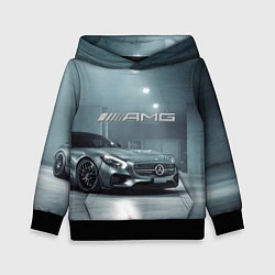 Толстовка-худи детская Mercedes AMG - Motorsport, цвет: 3D-черный
