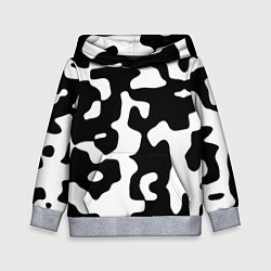 Толстовка-худи детская Камуфляж Cowskin крупный, цвет: 3D-меланж