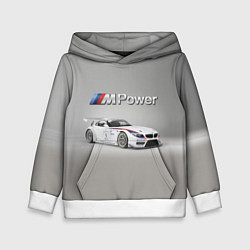 Толстовка-худи детская BMW Z4 GT3 - Motorsport - racing team, цвет: 3D-белый