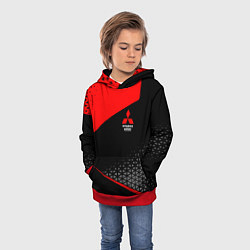 Толстовка-худи детская Mitsubishi - Sportwear, цвет: 3D-красный — фото 2