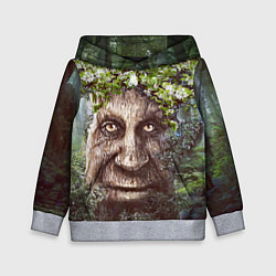 Толстовка-худи детская Мудрое Таинственное Дерево, цвет: 3D-меланж