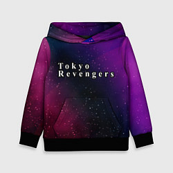 Толстовка-худи детская Tokyo Revengers gradient space, цвет: 3D-черный