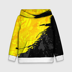 Толстовка-худи детская Black and yellow, цвет: 3D-белый