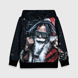 Толстовка-худи детская Cool Santa Rastaman, цвет: 3D-черный