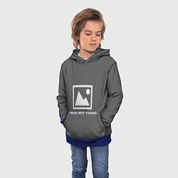 Толстовка-худи детская Image not found, цвет: 3D-синий — фото 2