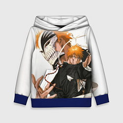 Толстовка-худи детская Куросаки в облике пустого - белый, цвет: 3D-синий