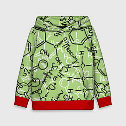 Толстовка-худи детская Химия в хаосе, цвет: 3D-красный