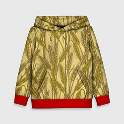 Детская толстовка Винтажные колоски пшеницы