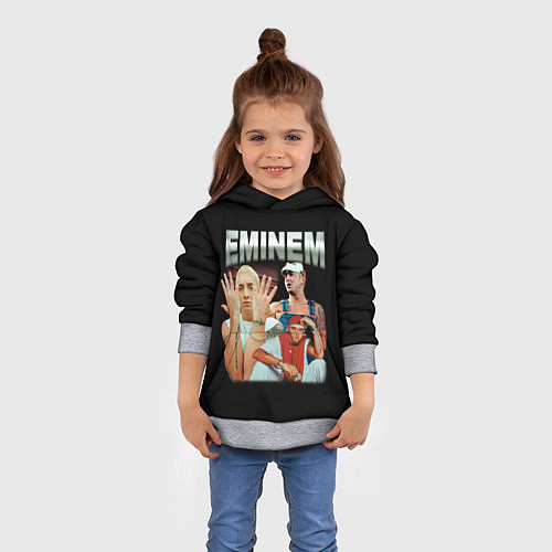 Детская толстовка Eminem Slim Shady / 3D-Меланж – фото 4