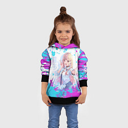 Толстовка-худи детская Красотка Марин, цвет: 3D-черный — фото 2