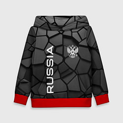 Детская толстовка Черная броня Россия