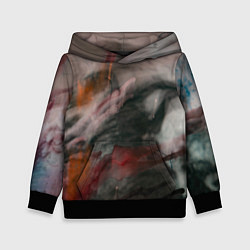 Толстовка-худи детская Темнота, тени и краски, цвет: 3D-черный
