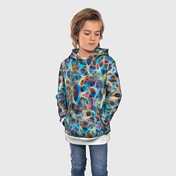 Толстовка-худи детская Нейро космос, цвет: 3D-белый — фото 2