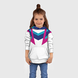 Толстовка-худи детская FIRM белый спортик, цвет: 3D-белый — фото 2