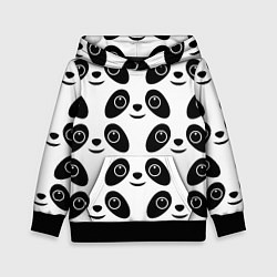 Толстовка-худи детская Panda bing dun dun, цвет: 3D-черный