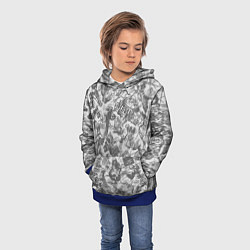 Толстовка-худи детская Nirvana style light, цвет: 3D-синий — фото 2