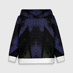 Толстовка-худи детская Космические узоры, цвет: 3D-белый