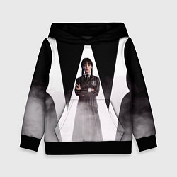 Толстовка-худи детская W wednesday addams, цвет: 3D-черный