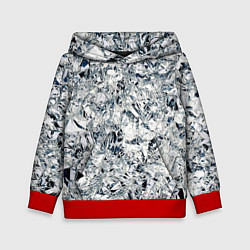 Детская толстовка Сверкающие кристаллы серебра