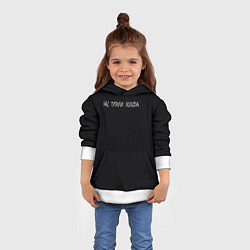 Толстовка-худи детская Холод, цвет: 3D-белый — фото 2