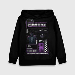 Толстовка-худи детская Urban street, цвет: 3D-черный