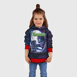 Толстовка-худи детская Воин Террарии, цвет: 3D-красный — фото 2