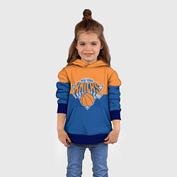 Толстовка-худи детская Нью-Йорк Никс НБА, цвет: 3D-синий — фото 2