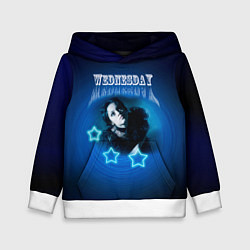 Толстовка-худи детская Wednesday 3, цвет: 3D-белый