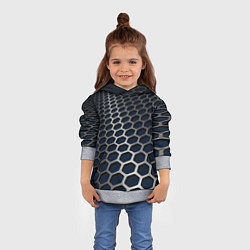 Толстовка-худи детская Металическая бронь, цвет: 3D-меланж — фото 2