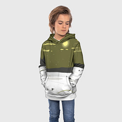 Толстовка-худи детская Зимняя рыбалка, цвет: 3D-белый — фото 2