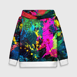 Толстовка-худи детская Фиеста цвета, цвет: 3D-белый